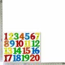 Little Fingers Wooden Puzzles for Alphabets, Vowels and Numbers (Multicolor) (Number(1-20))