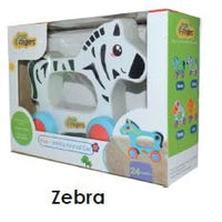 Little Fingers - Push & Pull Horse Toy for Toddlers | Handcrafted Animal Ride-On with Smooth Edges | Age 24+ Months