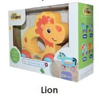 Little Fingers - Push & Pull Horse Toy for Toddlers | Handcrafted Animal Ride-On with Smooth Edges | Age 24+ Months