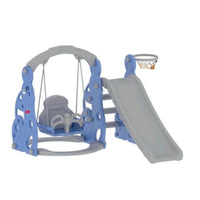 Little Fingers Baby Strong & Sturdy Swing with Basketball Hoop Children Indoor Home Kindergarten Playground Kids (Colorful Swing)