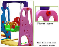 Little Fingers Baby Strong & Sturdy Swing with Basketball Hoop Children Indoor Home Kindergarten Playground Kids (Colorful Swing)