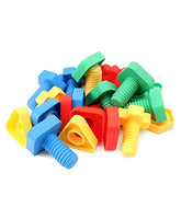 Little Fingers 2 in1 Nut & Bolts/Beads Play Combo Puzzle Sets Beads for Kids Early Learning Building Blocks for Kids