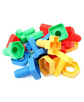 Little Fingers 2 in1 Nut & Bolts/Beads Play Combo Puzzle Sets Beads for Kids Early Learning Building Blocks for Kids
