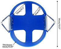 Little Fingers High Back Full Bucket Toddler Swing Seat with Plastic Coated Chains (Blue), Standard