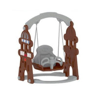 Little Fingers Baby Strong & Sturdy Swing with Basketball Hoop Children Indoor Home Kindergarten Playground Kids (Colorful Swing)