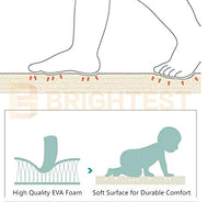 Little Fingers Baby Safety Interlocking Eva mat Set of 8-Pcs Tiles - 12 mm, 60 x 60 cm (Multicolour)