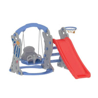 Little Fingers Baby Strong & Sturdy Swing with Basketball Hoop Children Indoor Home Kindergarten Playground Kids (Colorful Swing)