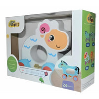 Little Fingers - Push & Pull Horse Toy for Toddlers | Handcrafted Animal Ride-On with Smooth Edges | Age 24+ Months