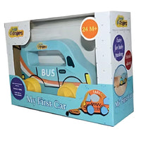 Little Fingers My First Car - Ambulance Toy for Toddlers, 24 Months+, Smooth Rolling Wheels, Easy to Hold, Handcrafted Design