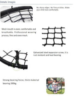 Little Fingers Playground Spider Rope Climbing Net Hammock Swing, 500kg Capacity, Red/Green/Black, PP/Metal/Steel Construction, Indoor/Outdoor,