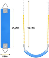 Little Fingers Baby Strong & Sturdy Swing with Basketball Hoop Children Indoor Home Kindergarten Playground Kids (Colorful Swing)