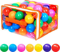 Little Fingers Kids Baby Play Balls, for Playgrounds, Water, Sand, Foam, Tent Houses, Ball Pool (6.5cm) - 75 Balls