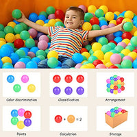 Little Fingers Kids Baby Play Balls, for Playgrounds, Water, Sand, Foam, Tent Houses, Ball Pool (6.5cm) - 75 Balls