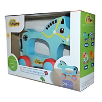 Little Fingers - Push & Pull Horse Toy for Toddlers | Handcrafted Animal Ride-On with Smooth Edges | Age 24+ Months