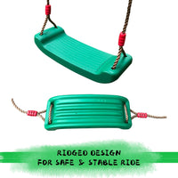 Little Fingers Baby Strong & Sturdy Swing with Basketball Hoop Children Indoor Home Kindergarten Playground Kids (Colorful Swing)