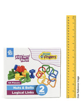Little Fingers 2 in1 Nut & Bolts/Beads Play Combo Puzzle Sets Beads for Kids Early Learning Building Blocks for Kids