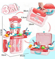 Little Fingers Kids 3-in-1 Beauty Set with Mirror, Hair Dryer, Nail Polish, Comb Hair, Rings