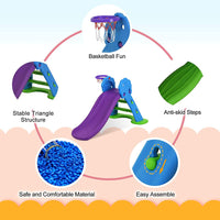 Little Fingers Kids Foldable Baby Kids Slide for Children