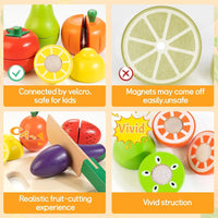 Little Fingers Kids Play Fruits n Vegetables (Fruits Cutting Big)
