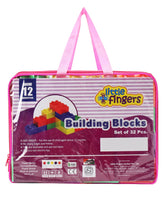 Little Fingers Jumbo Building Blocks Set Multicolour (16pc)