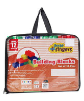 Little Fingers Jumbo Building Blocks Set Multicolour (16pc)