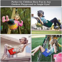 Little Fingers Baby Strong & Sturdy Swing with Basketball Hoop Children Indoor Home Kindergarten Playground Kids (Colorful Swing)