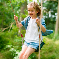 Little Fingers Baby Strong & Sturdy Swing with Basketball Hoop Children Indoor Home Kindergarten Playground Kids (Colorful Swing)