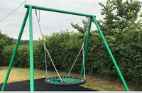 Little Fingers Playground Spider Rope Climbing Net Hammock Swing, 500kg Capacity, Red/Green/Black, PP/Metal/Steel Construction, Indoor/Outdoor,