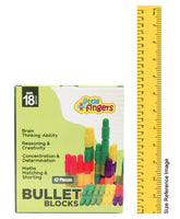 Little Fingers Bullet Blocks Multicolor - 42 Pieces