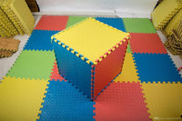 Intra Kids Baby Eva Foam Mats (Set of 4 Multi Color Mats) (24" x 24" x 12mm)