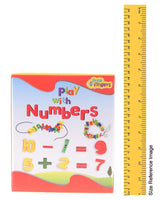 Little Fingers Play with Numbers Puzzle for Kids, Colourful Number Blocks with Threading Lace