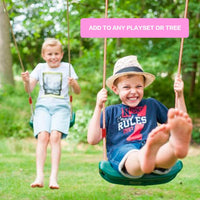 Little Fingers High Back Full Bucket Toddler Swing Seat with Plastic Coated Chains (Red), Standard