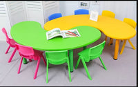 Little Fingers   Half-Moon Plastic Activity Table Set with 4 Chairs