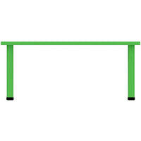 Little Fingers Table School Study Table Without Chairs - Rectangle (Green)
