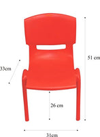 Little Fingers Front Round Table for Kids - with 4 chairs (54 x 30 x 20-inches, Assorted Colour)