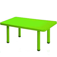 Little Fingers Table School Study Table Without Chairs - Rectangle (Green)