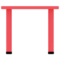 Little Fingers Strong And Sturdy School Study Table Without Chairs - Rectangle (Red)