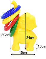 Little fingers Kids Ride on Toys Elephant Rings Toss (Colors May Vary)