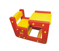 Little Fingers School Activity Study Desk for Kids -Single Seater Plastic Study Table and Chair - Dimensions - 71 x 40 x 54.5 (Cms) - Perfect for Home and Schools (Single Seater Plastic Desk)