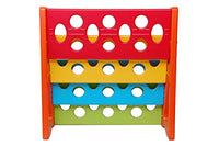 Little Fingers Plastic Bookshelf Cum Multi Pockets Magazine Holder