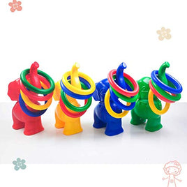 Little fingers Kids Ride on Toys Elephant Rings Toss (Colors May Vary)