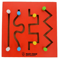 Little Fingers - H-15A Wooden Maze Chase - Basic Readiness, Multi Color