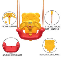 3-in-1 Indoor and Outdoor Adjustable Baby Swing/Jhula for Kids Age 6 Months to 6 Years (Multicolour)