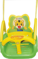 Little Fingers Wave Plain Adjustable 3-in-1 Plastic Swing for Kids (Multicolour)