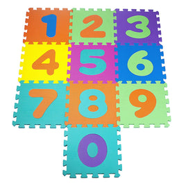 Baby Puzzle Foam Numbers Mats 10 Connecting set