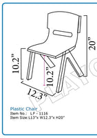 LITTLE FINGERS STRONG AND DURABLE KIDS CHAIR - (1-3YEARS)(B)