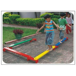 Kids Plastic Balancing Bridge play equipment - 4pcs