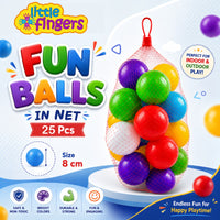 Little Fingers 8 cm Play Balls for Ball Pools, Pack of 25