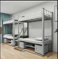 Metal Bunk Bed with Cabinet for Dormitory students n staff