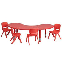 Little Fingers Intra Kids Strong and Sturdy School Study Half Round Moon Kids Table